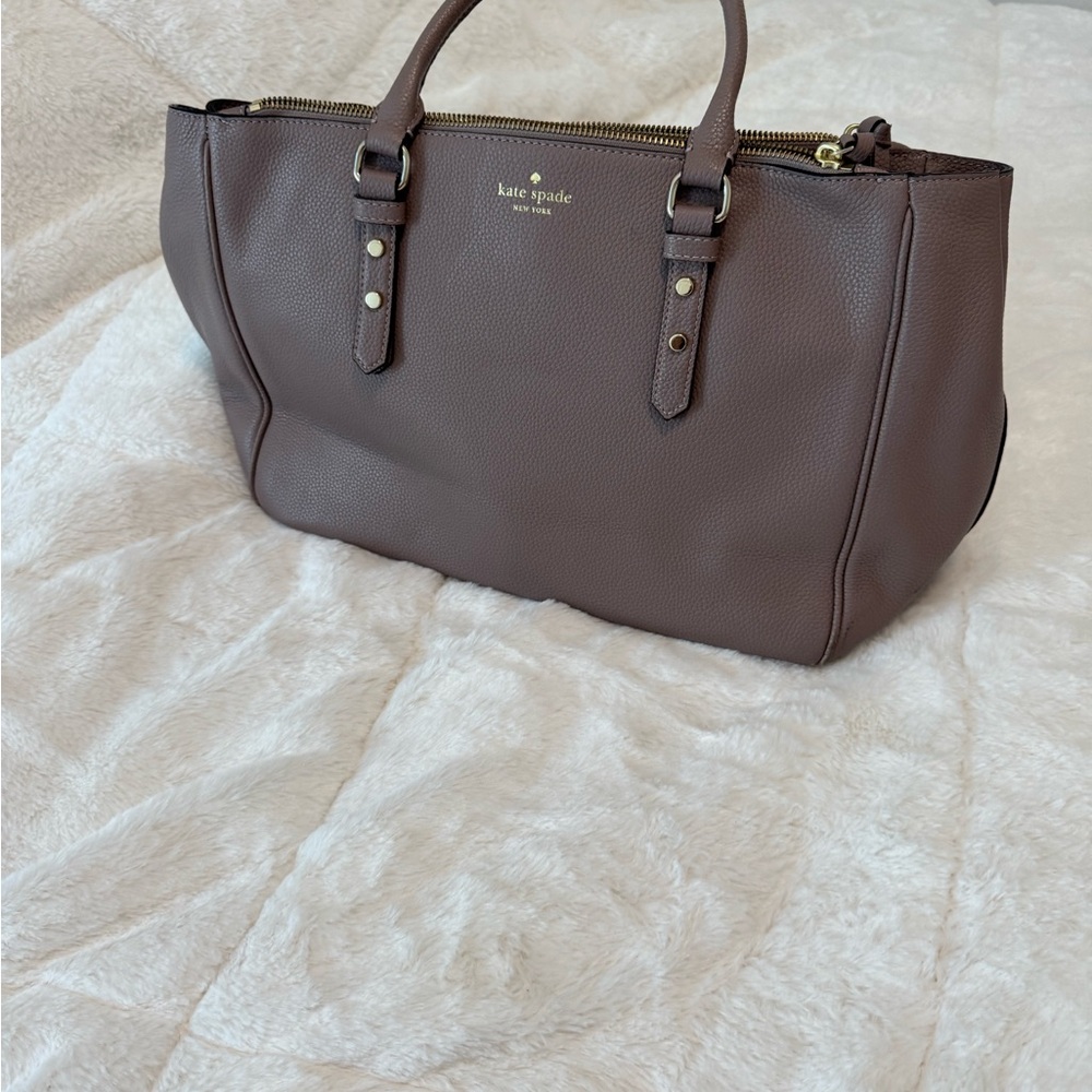 Kate Spade Brown Leather Tote Bag